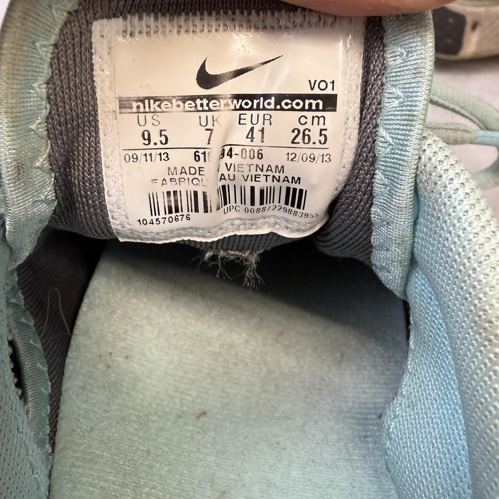 Nike Training Shoes Womens Size 9.5 Gray Purple Teal Running Sneakers - Picture 8 of 10